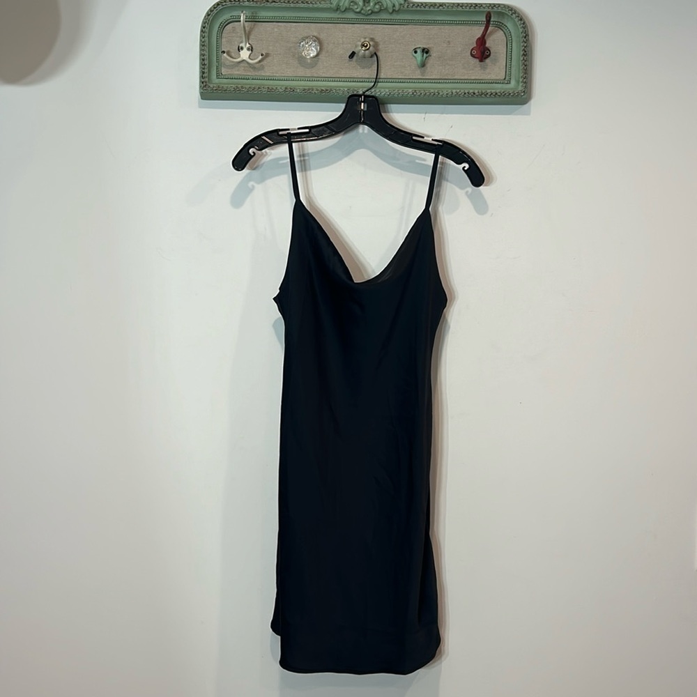 Brand New Urban Outfitters SJP Slinky Satin Drape front mini 90s slip dress smal